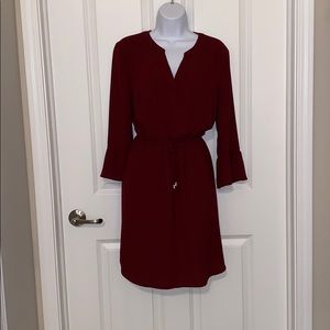 Burgundy dress